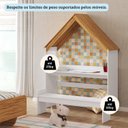 Ver imagem 7 de Escrivaninha Infantil Montessoriana Casinha 100% MDF Petra Espresso Móveis Branco/Brilho/Amêndoa