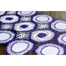 Caminho de Crochê Linha Cléa 1,55m - Branco e Roxo Arte & Tear caminho de mesa - 2