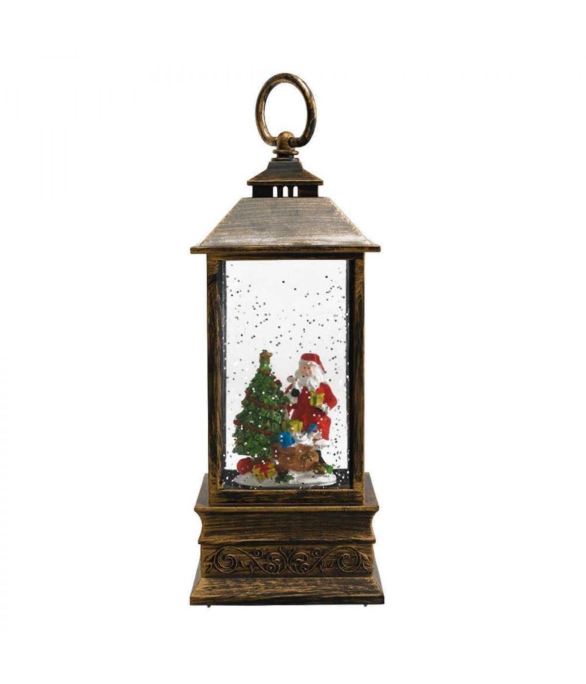 Luminária Decorativa Árvore de Natal Papai Noel 22 Cm - 2