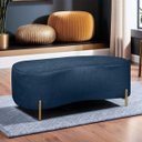 Ver imagem 4 de Puff Recamier Orgânico Maitê 1mt Quarto Loja Bouclê Azul Marinho