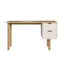 Ver imagem 2 de Escrivaninha 2 Gavetas 136cm Orgânica Pé Madeira Aura Artesano | Hanover/offwhite - Artesano Home