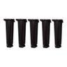 Kit com 5 Pés para Gabinete de Pia Armário Balcão 14cm Regulável Geli Preto - 1