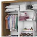 Ver imagem 6 de Guarda-Roupa Casal Isabela 3 Portas de Correr com Espelho 4 Gavetas - Carioca Móveis