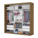 Ver imagem 4 de Guarda-Roupa Casal Isabela 3 Portas de Correr com Espelho 4 Gavetas - Carioca Móveis