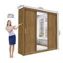 Ver imagem 3 de Guarda-Roupa Casal Isabela 3 Portas de Correr com Espelho 4 Gavetas - Carioca Móveis