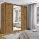 Ver imagem 1 de Guarda-Roupa Casal Isabela 3 Portas de Correr com Espelho 4 Gavetas - Carioca Móveis