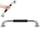 Ver imagem 1 de Barra de Apoio Inox 30cm Suporte Antiderrapante Banheiro Box Casa Escada Criança Idoso Gestante Cade