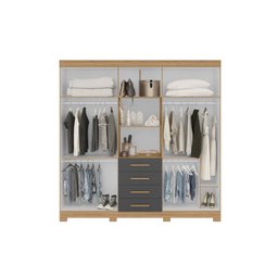 Guarda Roupa Casal com Espelho 6 Portas 4 Gavetas Virtus - 4 Guarda Roupa Casal com Espelho 6 Portas 4 Gavetas Virtus - 4