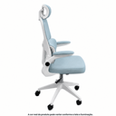 Ver imagem 4 de Cadeira Escritorio Presidente Ergonomica Verde Agua Premium