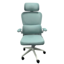 Ver imagem 6 de Cadeira Escritorio Presidente Ergonomica Verde Agua Premium