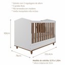 Ver imagem 3 de Quarto de Bebê Berço Cômoda 3 Gavetas Guarda Roupa 4 Portas 4 Gavetas Bala de Goma Espresso Móveis