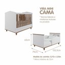 Ver imagem 4 de Quarto de Bebê Berço Cômoda 3 Gavetas Guarda Roupa 4 Portas 4 Gavetas Bala de Goma Espresso Móveis