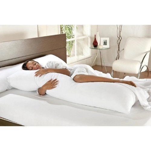 Xuxão travesseiro comprido fronha com zíper fibra siliconada boa noite de sono - 3