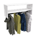 Ver imagem 1 de CABIDEIRO EXPOSITOR LOJA M125.2021.B (CLOSET, PRATELEIRA) MUNDI MOVEIS