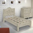 Ver imagem 1 de Cama Solteiro Siena 100% Mdf com Sarrafo em Madeira Carmolar Artico