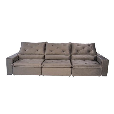 Sofá Premium Deluxe 3,5mts - Cinza