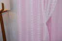 Ver imagem 3 de Cortina Oxford Rosa-bebê com Voil Xadrez Sala/quarto 300x250 - Fabritex