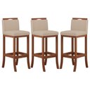 Ver imagem 2 de Conjunto 3 Banquetas Altas em Madeira Maciça Londres