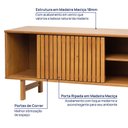 Ver imagem 6 de Rack para TV até 75 Polegadas 220cm em Madeira Maciça Porta Ripada Magna Cabecasamadeiraoriginals