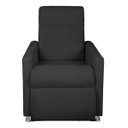 Ver imagem 4 de Poltrona Cadeira do Papai Reclinável Confortavel Veludo:Preto/Liso