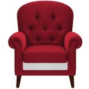 Ver imagem 1 de Poltrona Natalina Papai Noel North Pole Suede Vermelho