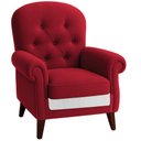 Ver imagem 2 de Poltrona Natalina Papai Noel North Pole Suede Vermelho