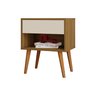 Mesa de Cabeceira 100% MDF 1 Gaveta 1 Nicho Pés Palito Vivare - 2