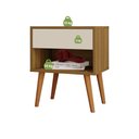 Ver imagem 6 de Mesa de Cabeceira 100% MDF 1 Gaveta 1 Nicho Pés Palito Vivare