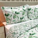 Ver imagem 3 de Kit Cobre Leito Colcha Casa Scarpa Classics King Dupla Face Percal 300 Fios Estampado 3 Peças - Flor