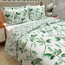 Ver imagem 2 de Kit Cobre Leito Colcha Casa Scarpa Classics King Dupla Face Percal 300 Fios Estampado 3 Peças - Flor