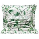 Ver imagem 1 de Kit Cobre Leito Colcha Casa Scarpa Classics King Dupla Face Percal 300 Fios Estampado 3 Peças - Flor