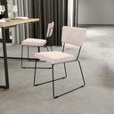 Ver imagem 2 de Kit 06 Cadeiras Decorativas Para Sala De Jantar Allana L02 Suede Bege - Lyam Decor