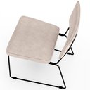 Ver mais imagens de Kit 06 Cadeiras Decorativas Para Sala De Jantar Allana L02 Suede Bege - Lyam Decor