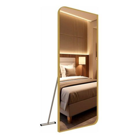 Espelheira com Pé E14 170 Metal Dourado