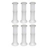 Poste Balizador Luminária Casa Jardim 35cm Branco Kit 6 - 1