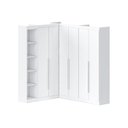 Ver imagem 2 de Guarda Roupa Modulado Roupeiro de Canto L 6 Portas 6 Gavetas 4 Prateleiras Versatille