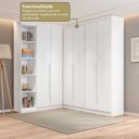 Ver imagem 5 de Guarda Roupa Modulado Roupeiro de Canto L 6 Portas 6 Gavetas 4 Prateleiras Versatille