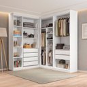 Ver imagem 4 de Guarda Roupa Modulado Roupeiro de Canto L 6 Portas 6 Gavetas 4 Prateleiras Versatille