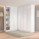 Ver imagem 1 de Guarda Roupa Modulado Roupeiro de Canto L 6 Portas 6 Gavetas 4 Prateleiras Versatille