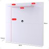 Painel Star Tv 32" Prateleira Superior Inferior 90x90 Decoração Sala Estar Quarto Recepção Branco - 7