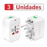 3 Adaptadores Tomada Europeu Universal Argentina México Eua - 2