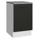 Ver imagem 1 de Balcão de Cozinha 50cm 1 Porta Branco/preto Agata Madesa