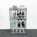 Ver imagem 3 de Fruteira de Chão Aço Cromado com 4 Cestos Ajustáveis