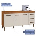 Ver imagem 7 de Balcão Atenas 3 Portas e 3 Gavetas Kaiki Móveis