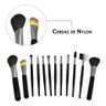 Kit 12 Pincéis de Maquiagem Macrilan Cerdas Macias, Precisão e Durabilidade Garantida! - 3