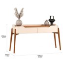 Ver imagem 3 de Cristaleira Tifanny e Aparador com Buffet e Rack Studio Off White Nature - Imcal