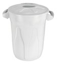Ver imagem 1 de Lixeira Cesto Balde com Tampa 60 Litros Branco Jsn
