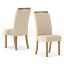 Ver imagem 5 de Conjunto Sala de Jantar Tampo MDF Canto Reto 160 Cm 06 Cadeiras Arian Casa 812