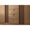 Ver imagem 7 de Guarda Roupa Solteiro 3 Portas 3 Gavetas 3.3 Aurora Jatoba/areia - Santos Andirá