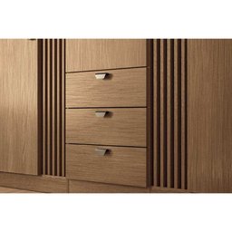 Guarda Roupa Solteiro 3 Portas 3 Gavetas 3.3 Aurora Jatoba/areia - Santos Andirá - 7